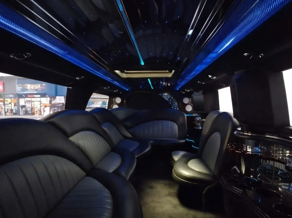 The black Hummer Limousine, shot 5