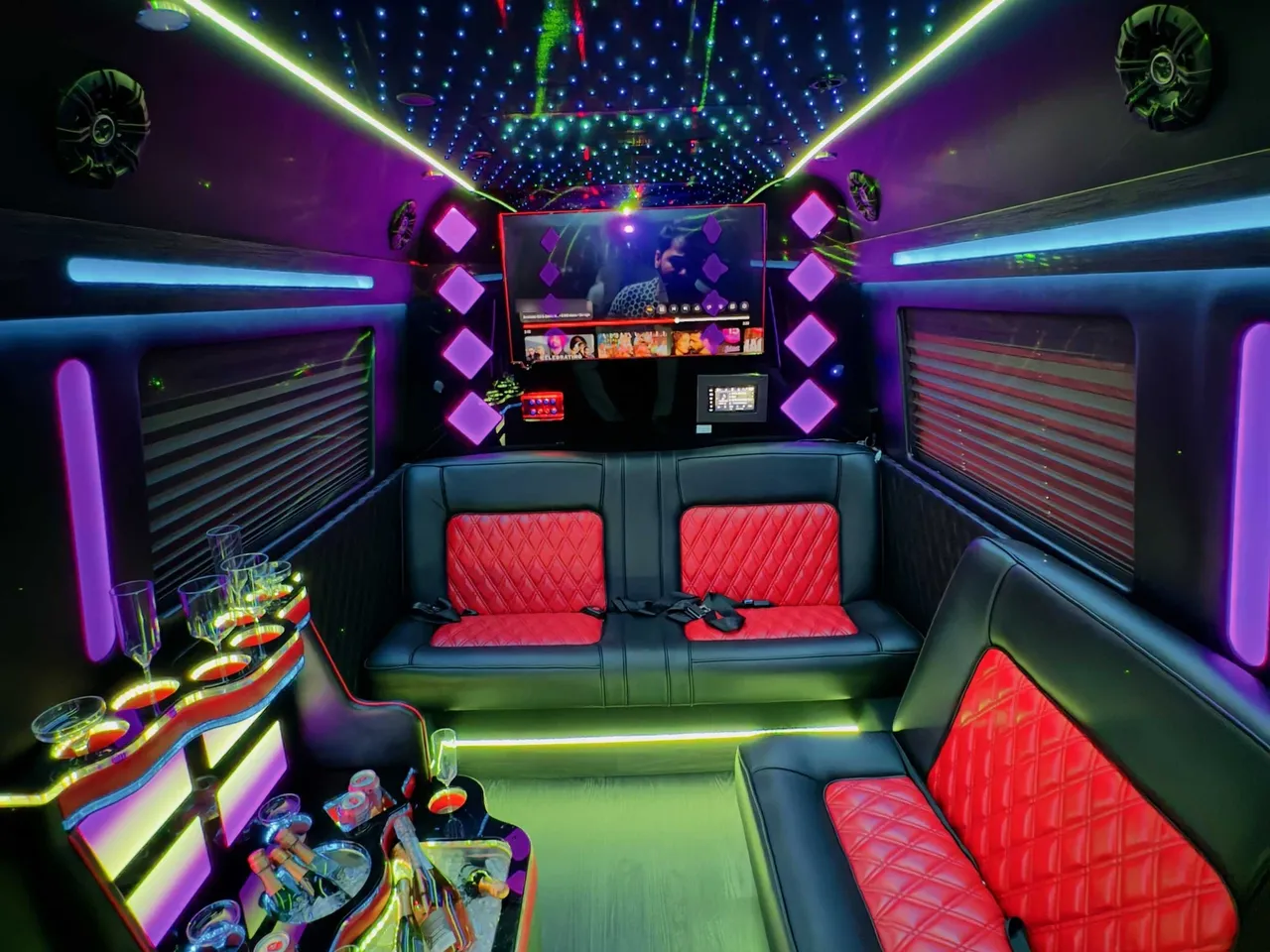 The black Limousine Sprinter, ready to rent