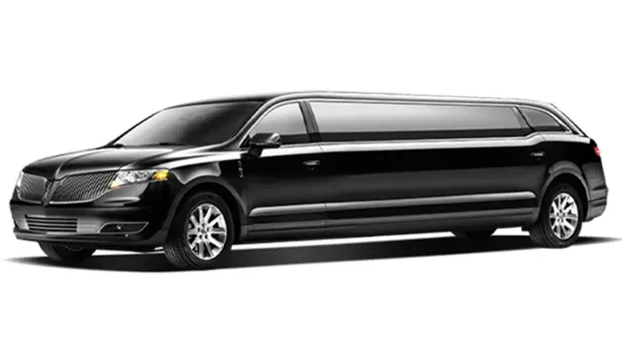 The black Lincoln MKT Limousine, ready to rent