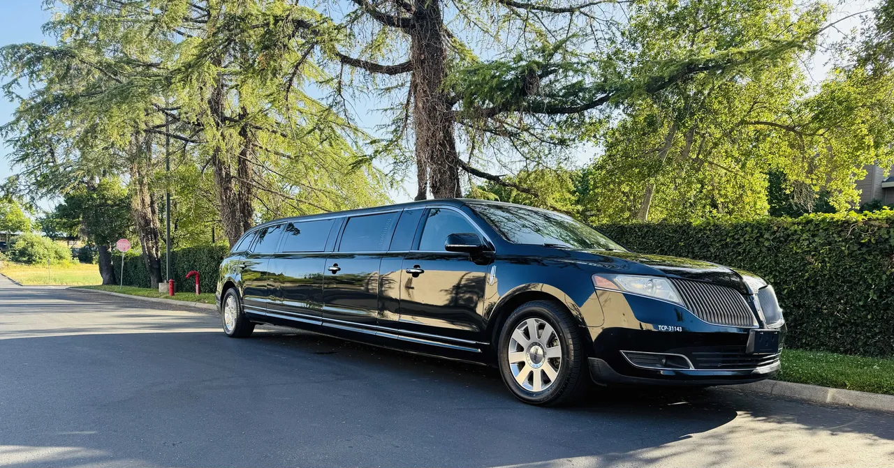 The black Lincoln MKT Limousine, shot 2