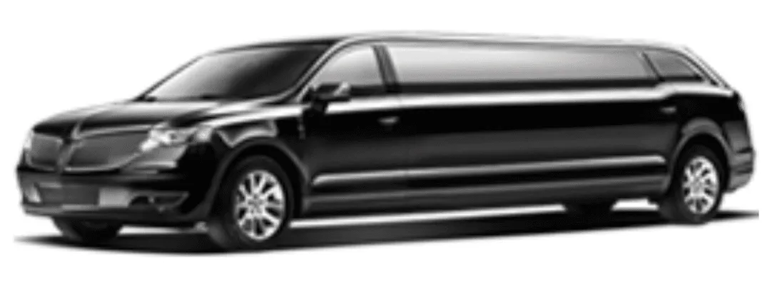 The black Lincoln MKT Limousine, ready to rent