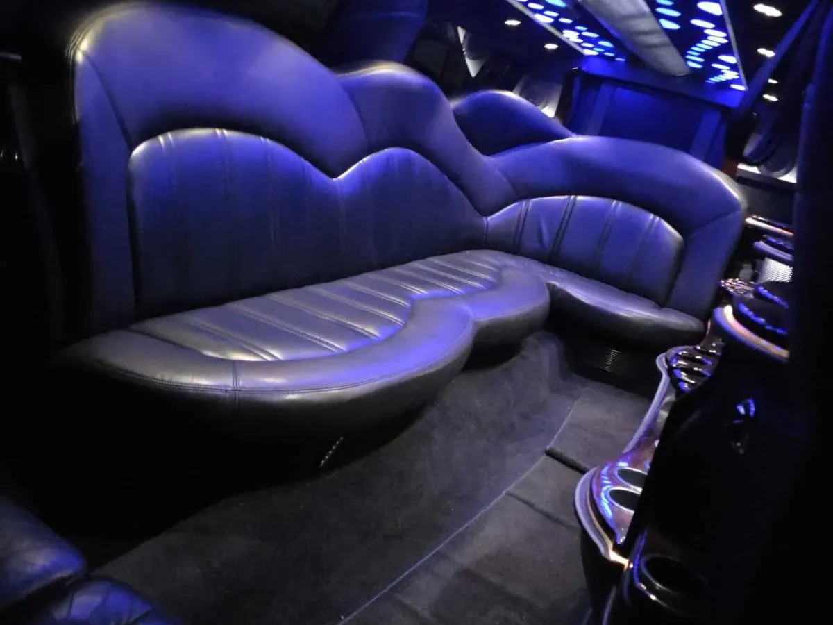 The white Lincoln MKT Limousine, shot 2