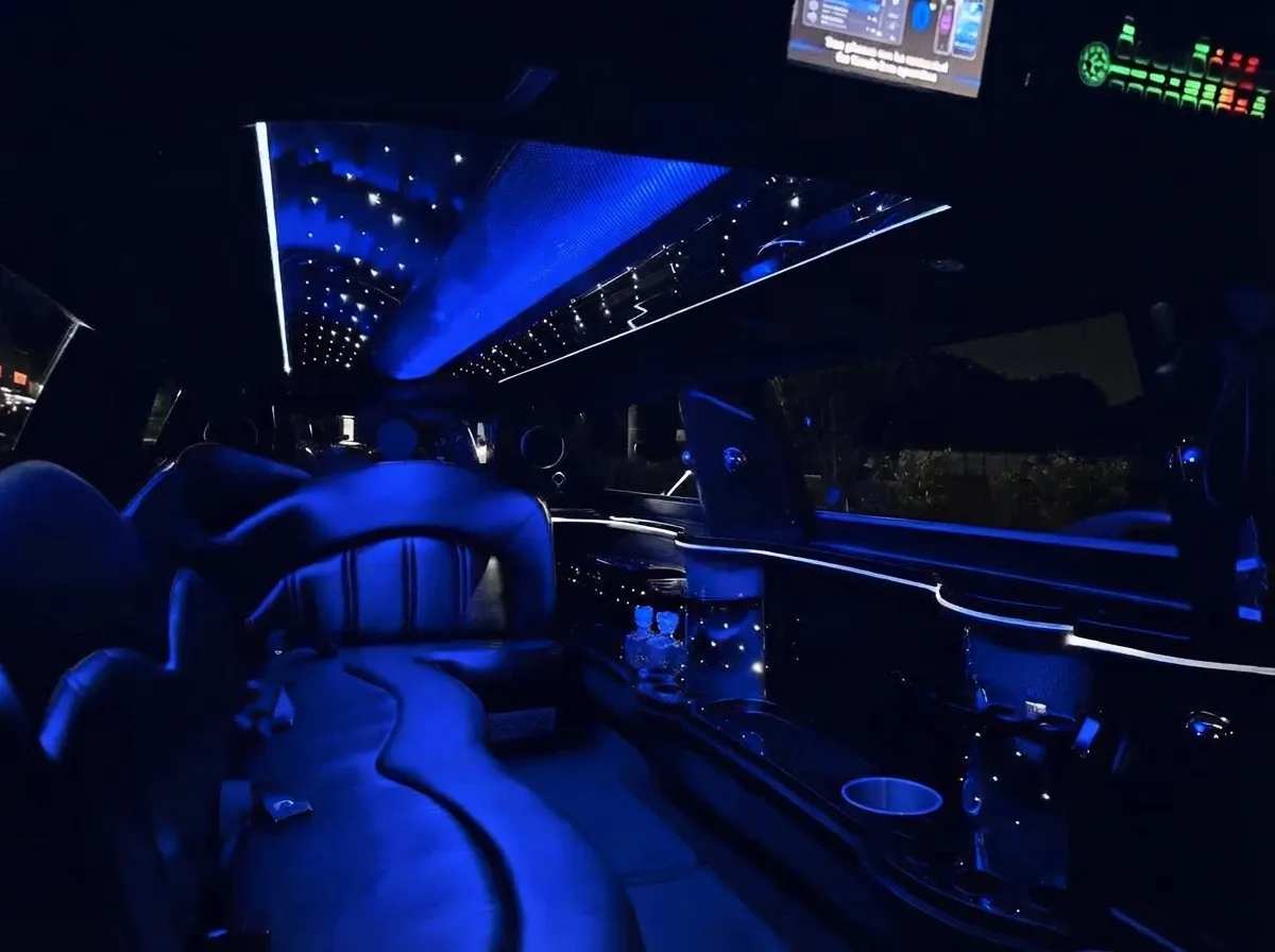 The black Lincoln MKT Limousine, shot 3