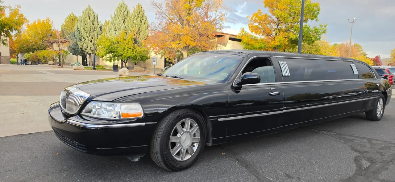 The black Lincoln Town Car Limousine, shot 6