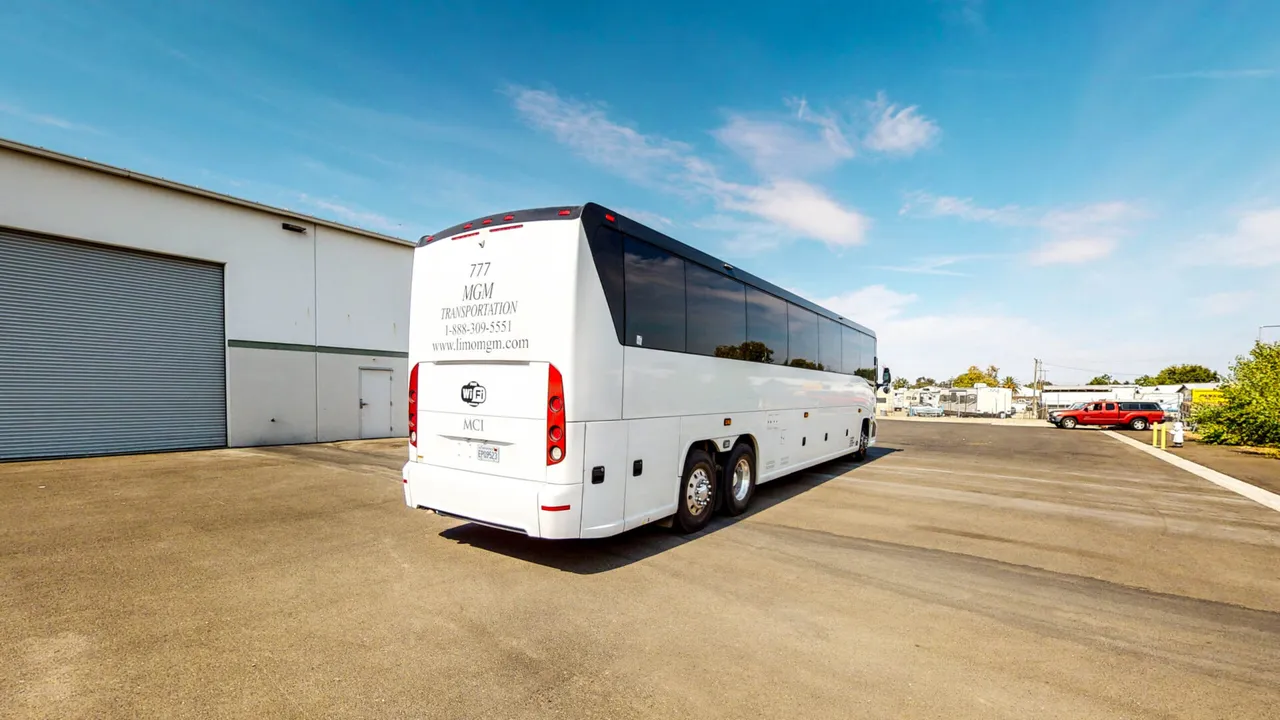 MCI J4500 Coach Bus for charter bus rental