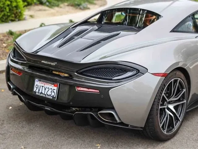 The silver McLaren 570S, shot 2