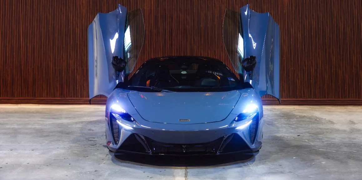 Gray McLaren Artura exterior for sports car rental