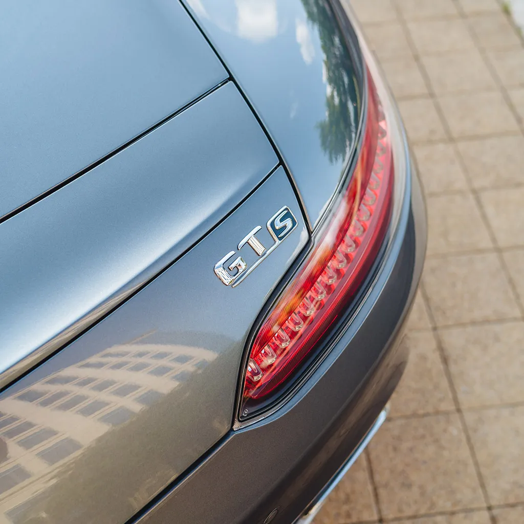 Silver Mercedes-AMG GTS Coupe, photo 10 for sports car rental