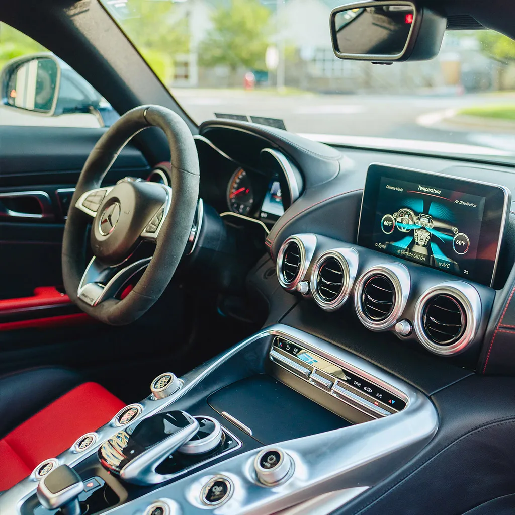 Silver Mercedes-AMG GTS Coupe, photo 5 for sports car rental