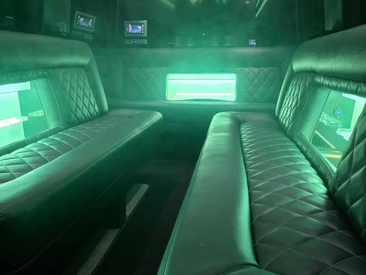 The black Mercedes-Benz Limousine Sprinter, ready to rent