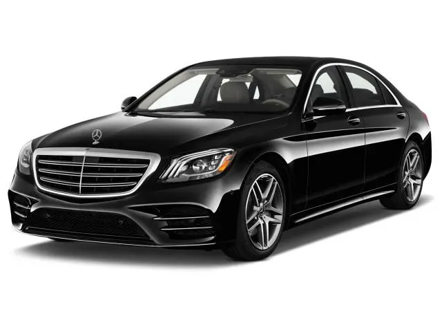 Black Mercedes-Benz S-Class for wedding car rental in California