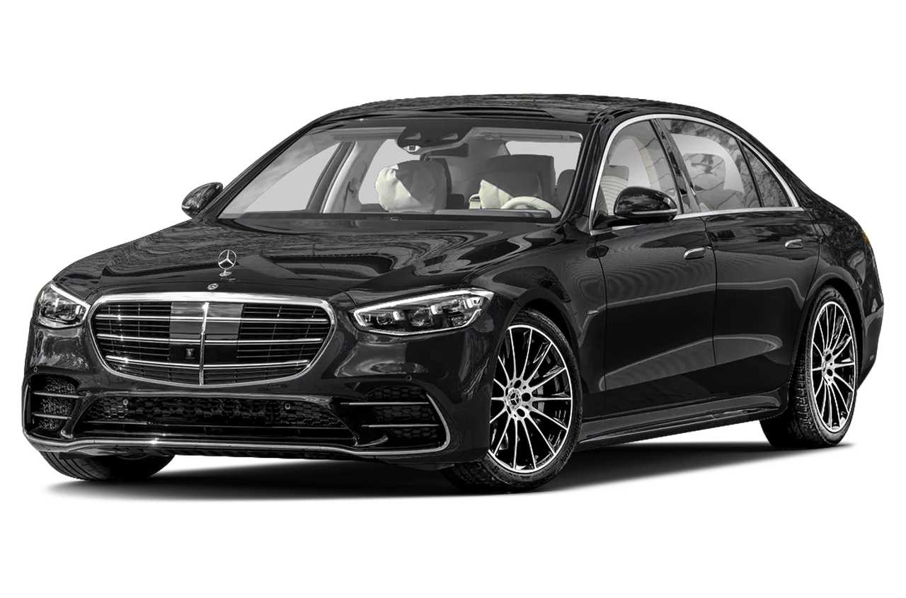Black Mercedes-Benz S-Class for wedding car rental in Norwalk, CA