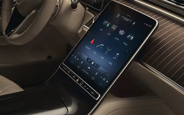 The Mercedes-Benz S580 Sedan, ready to rent