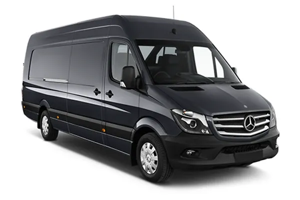The Mercedes-Benz Sprinter Limousine, ready to rent