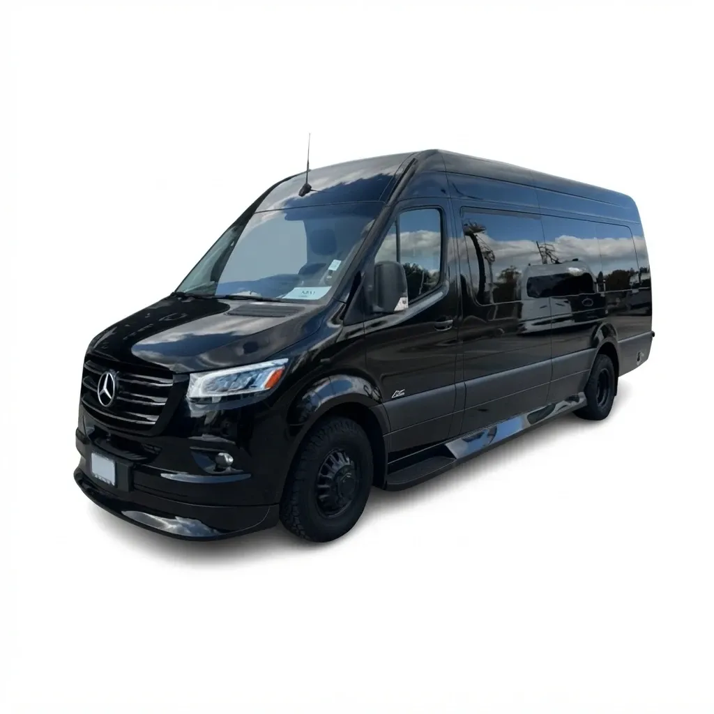 The Mercedes-Benz Sprinter Limousine Van, ready to rent