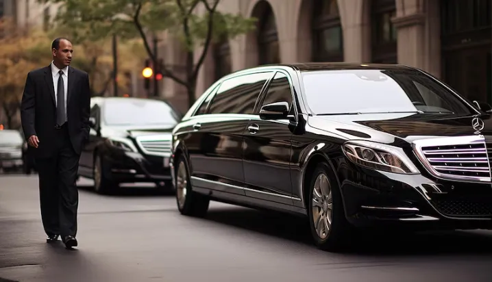 Black Mercedes-Maybach for wedding car rental in Ben Lomond, CA