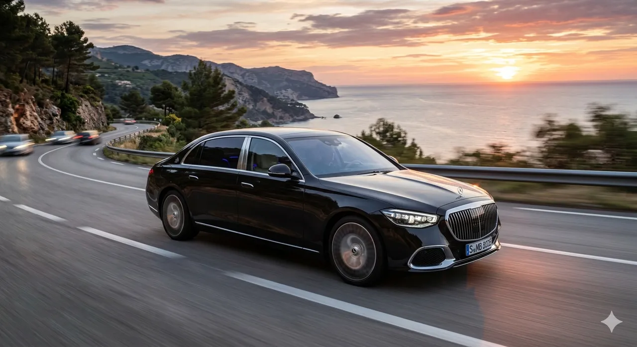 Black Mercedes-Maybach, photo 3 for wedding car rental in Ben Lomond, CA
