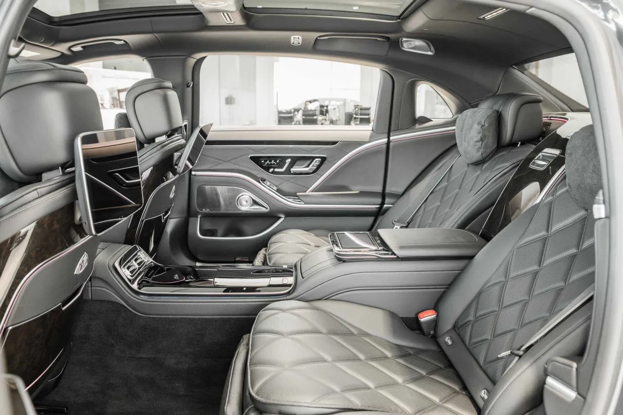 Mercedes Maybach interior for wedding car rental
