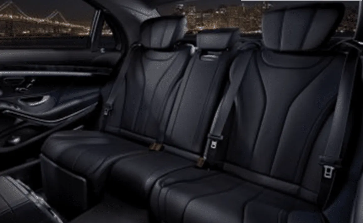 Mercedes-Benz S-Class interior for wedding car rental