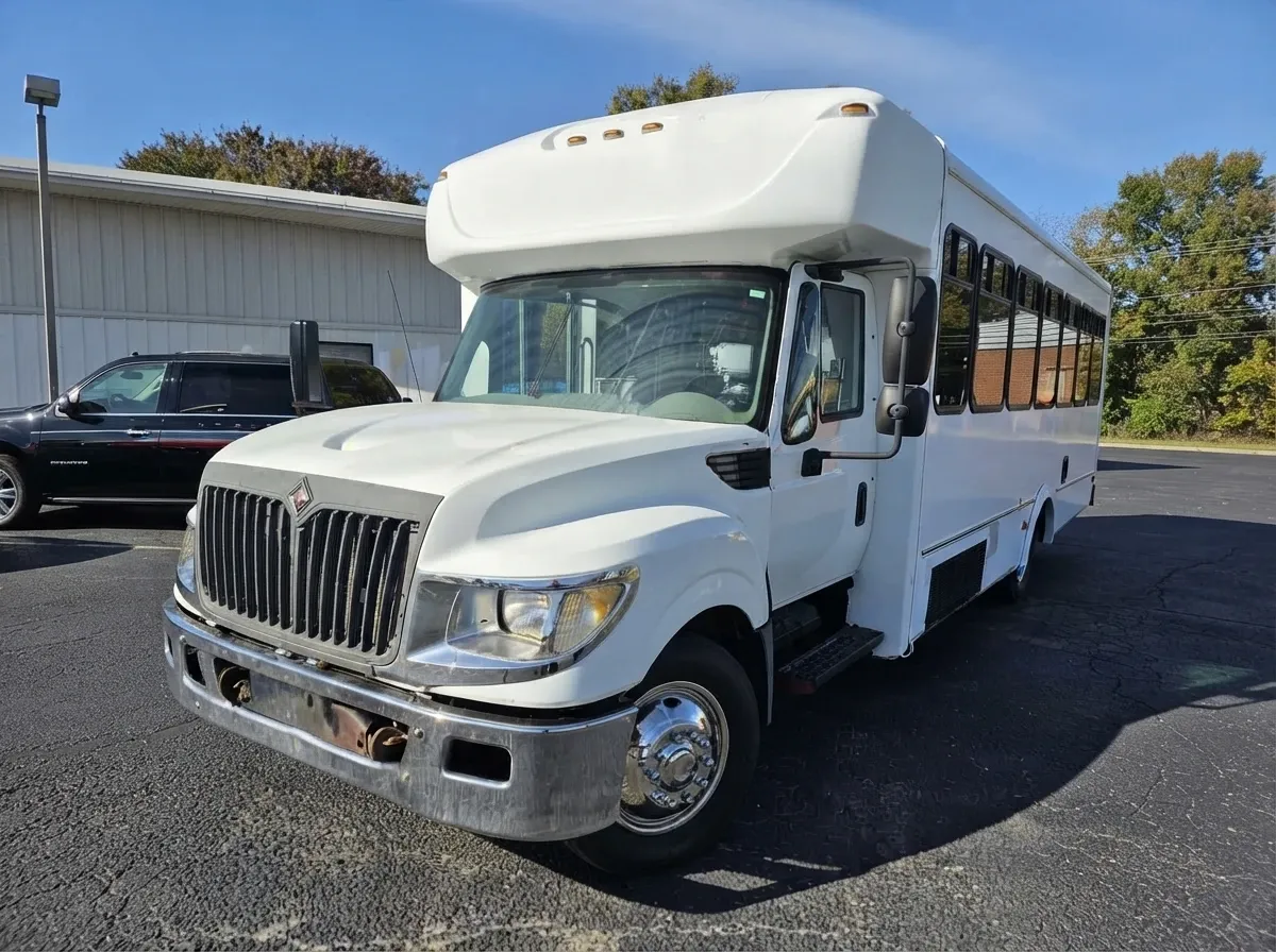 18 Passenger Party Bus The white 18 Passenger Party Bus, ready to rent