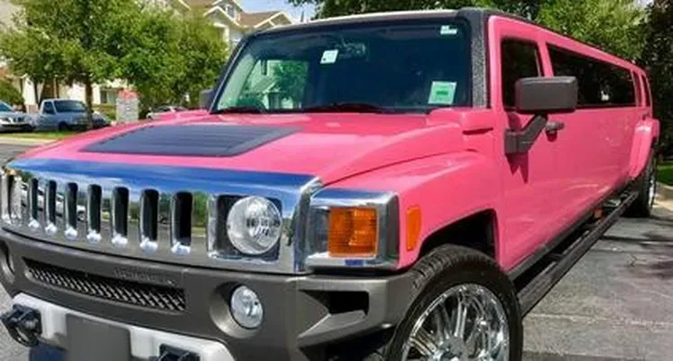 The Pink Hummer Stretch Limousine, ready to rent