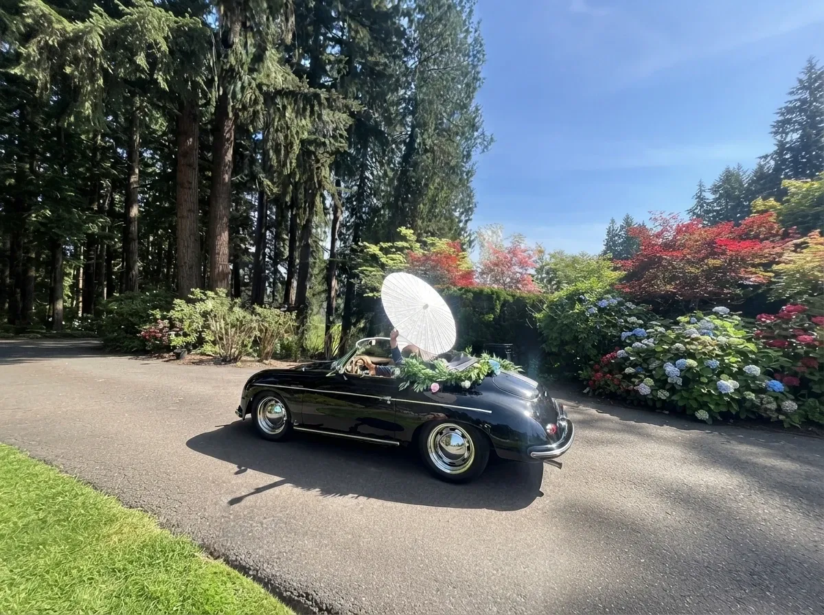 The Porsche 356 Speedster, ready to rent