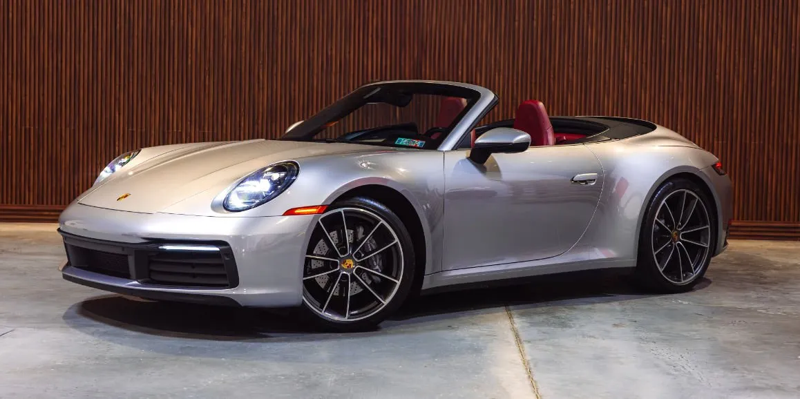 Silver Porsche 911 for exotic and luxury car rental in Dutch Flat, CA