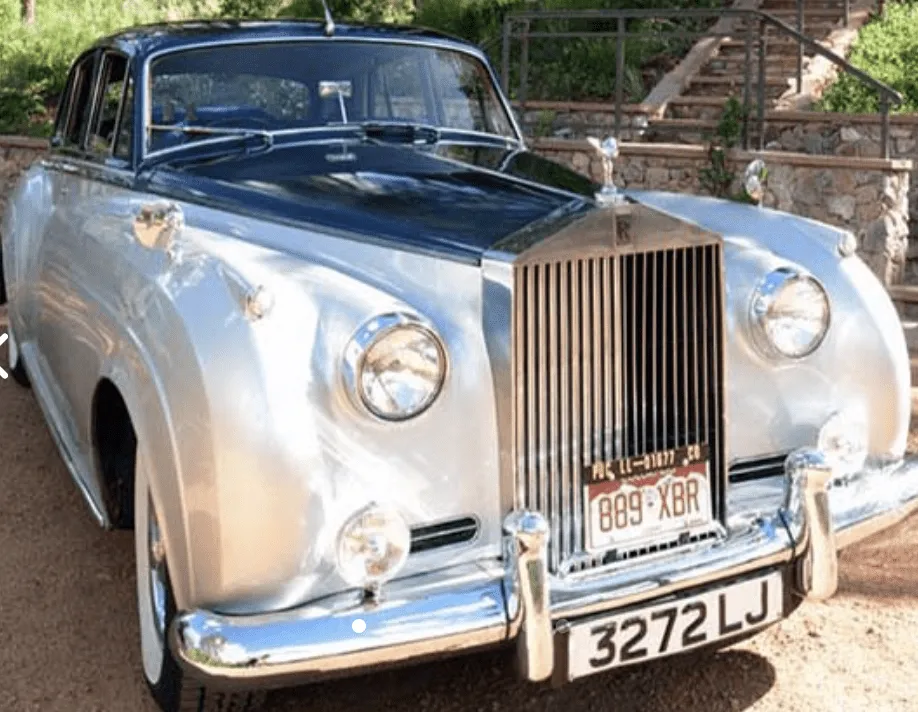 White Rolls-Royce Cloud for limo rental in Golden, CO