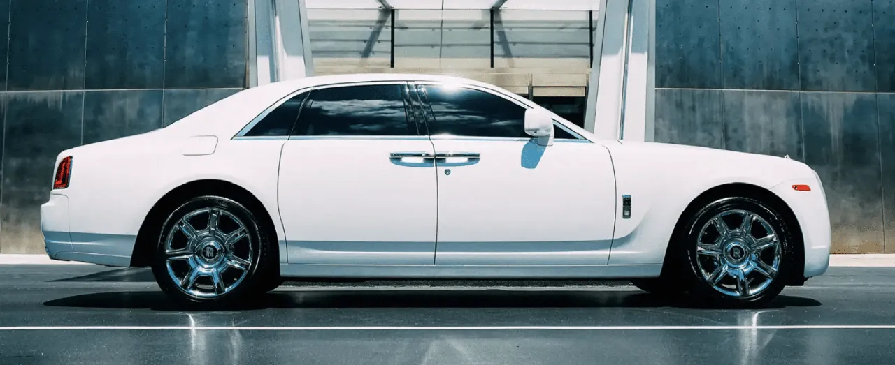 Rolls-Royce Ghost White Rolls-Royce Ghost for wedding car rental