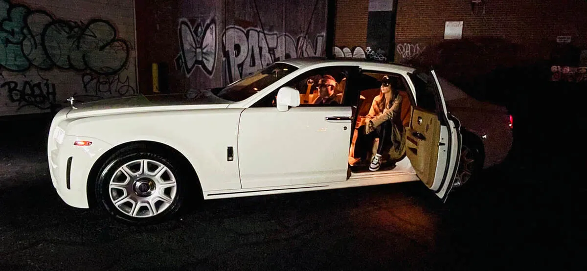 White Rolls-Royce Ghost Sedan for wedding car rental