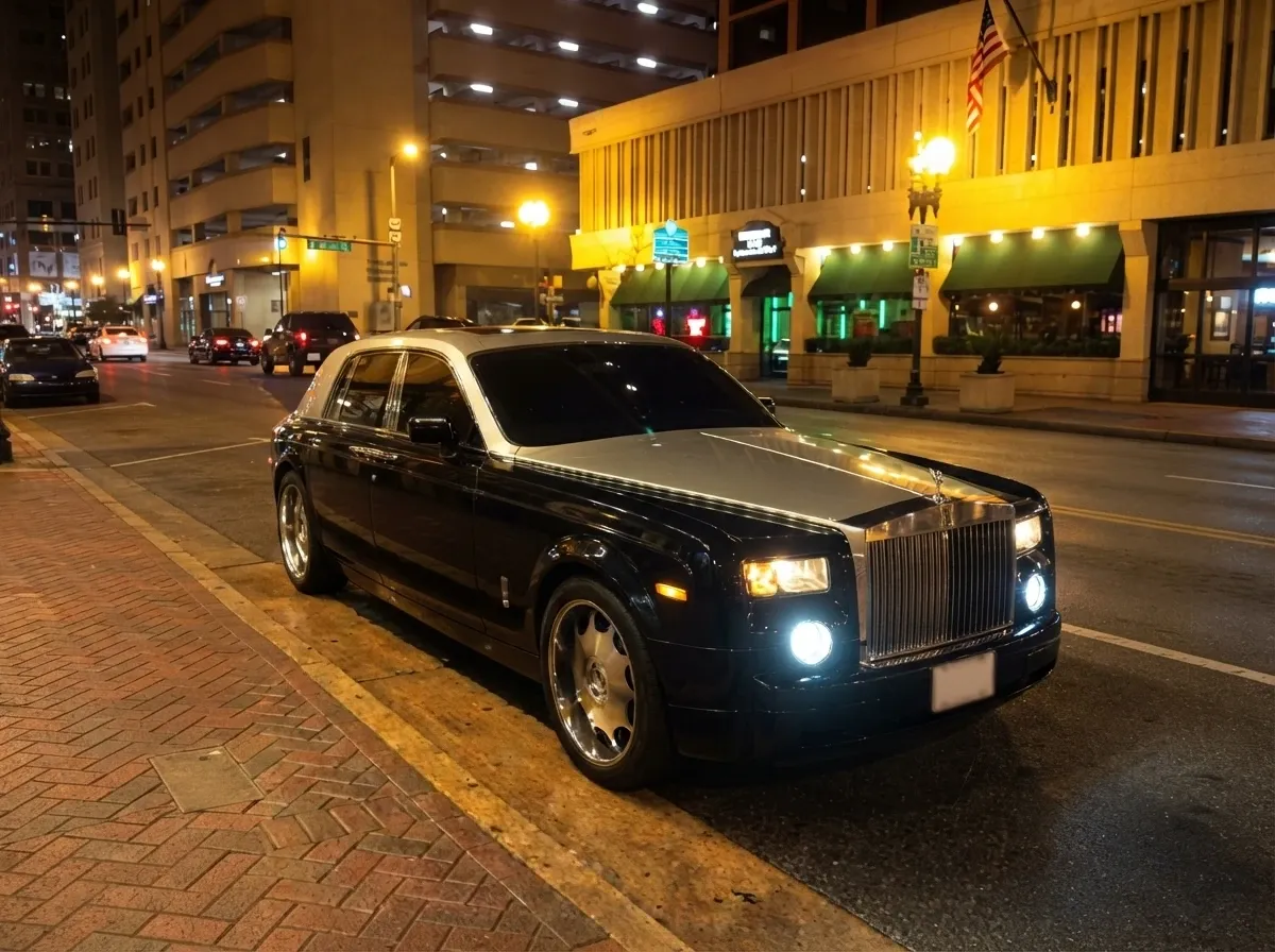The white Rolls-Royce Limousine, shot 2