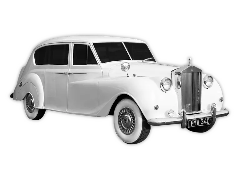 White Rolls-Royce Princess for wedding car rental