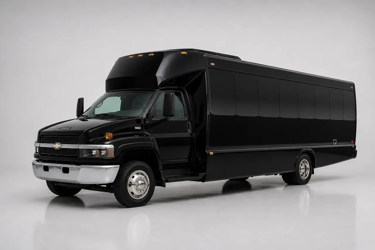 Black Turtle Top Party Bus for party bus rental