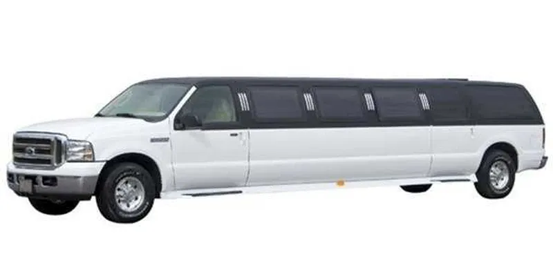 The White Ford Excursion Limousine, shot 2
