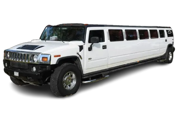 White Hummer Stretch Limousine for limo rental in Gresham, NE