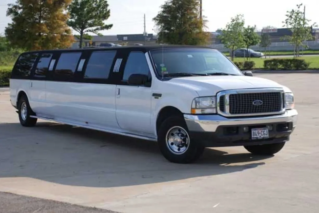White WHT NYT – Stretch Ford Excursion for limo rental in Idaho Falls, ID