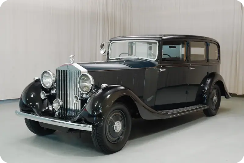 Vintage Rolls-Royce for wedding car rental in Potter Valley, CA